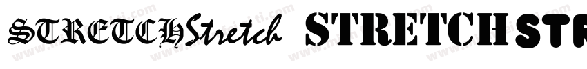 Bw Stretch Black字体转换